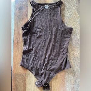 SKIMS | Fits Everybody High Neck Bodysuit - Medium Cocoa